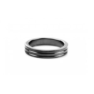 black ribbed cockring 40 mm