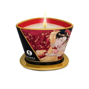 shunga massage candle strawberry 170 ml