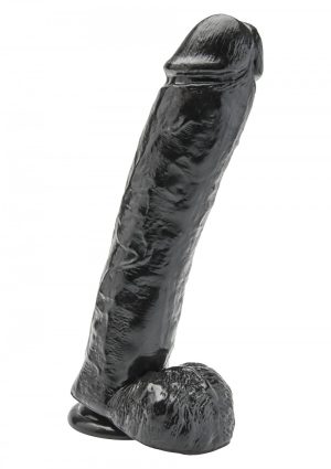 Get Real Dildo 11 inch with Balls Dark - Afbeelding 2