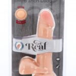 Get Real Dual Density Dildo 8inch Balls Light Skin