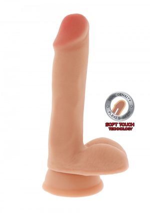 Get Real Dual Density Dildo 6 in. Balls Light Skin - Afbeelding 3