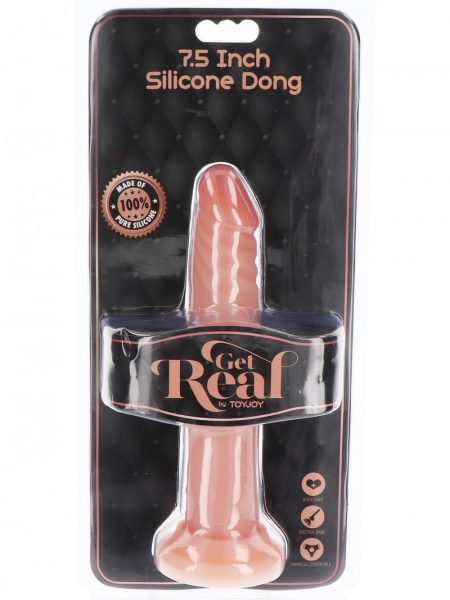 Get Real Silicone Dong 7.5 Inch Light Skin