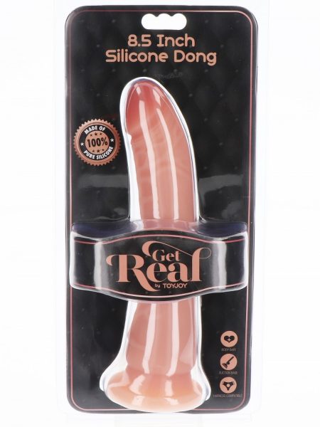 Get Real Silicone Dong 8.5 Inch Light Skin