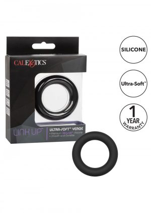 Link Up Ultra Soft Cock Ring Verge Black - Afbeelding 3