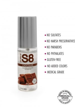 S8 WaterBased Flavored Lube 50ml chocolate - Afbeelding 2