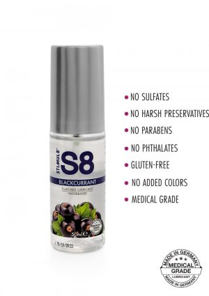 S8 WaterBased Flavored Lube 50ml Blackcurrant - Afbeelding 2