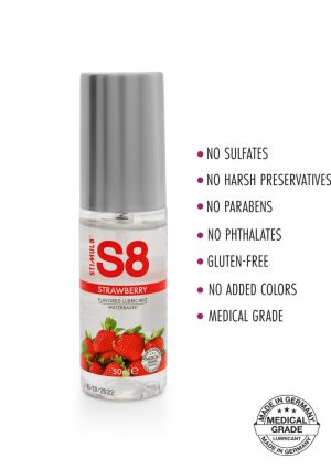 S8 WaterBased Flavored Lube 50ml Strawberry - Afbeelding 2