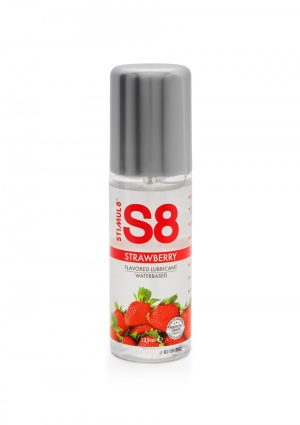 S8 WaterBased Flavored Lube 125ml Strawberry