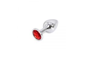 Metalen Buttplug Medium Rood