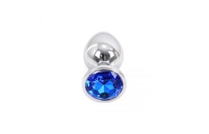 Metalen Buttplug Large Blauw - Afbeelding 2