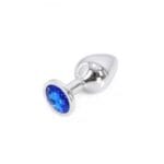 Metalen Buttplug Medium Blauw