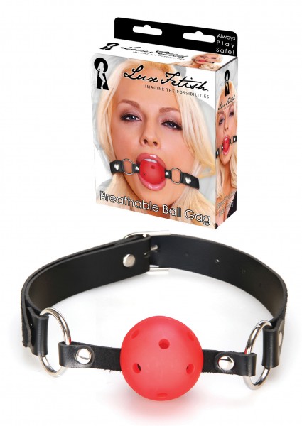 Breathable Ball Gag Red | Lux Fetish