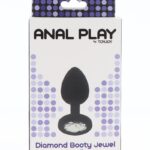Diamond Booty Jewel Small Black | Toy Joy