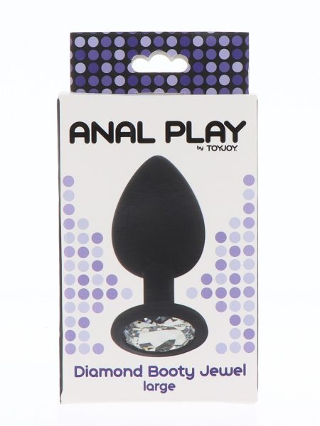 Diamond Booty Jewel Large Black | Toy Joy