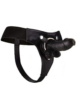 Realistic 6 inch Strap on Black | Ouch - Afbeelding 3