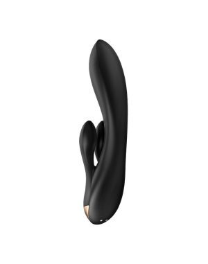 Double Flex Rabbit Vibrator Black | Satisfyer