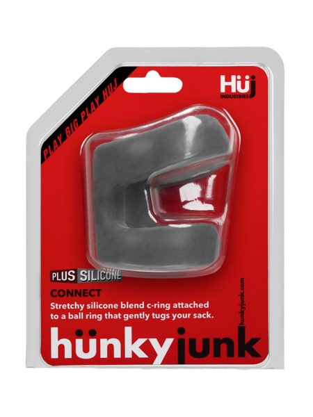 Connect Cock&Ball Tugger Ring Grey | HunkyJunk