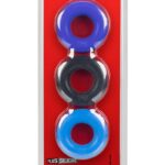 Huj3 Cockring 3 Pack Blue | hunkyJunk