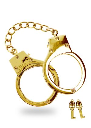 Gold Plated BDSM Handcuffs | Taboom