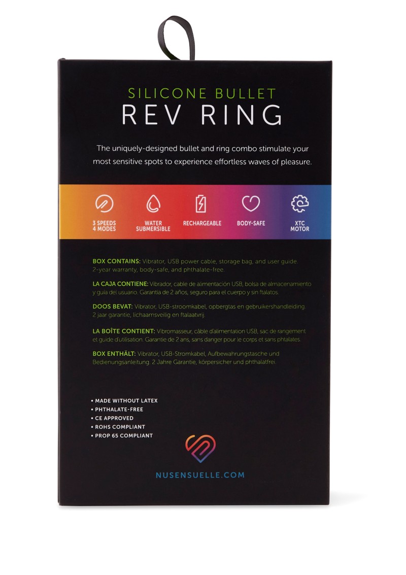 Rev Silicone Bullet Ring | Nu Sensuelle - Afbeelding 2