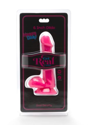 Happy Dicks Dildo 6" Balls Pink | Toy Joy - Afbeelding 2
