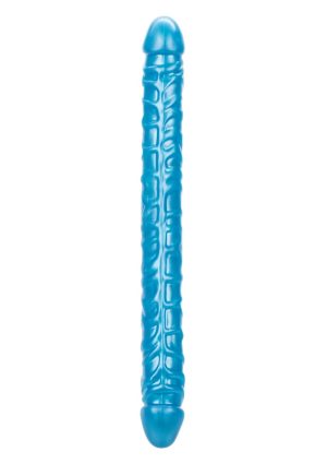 Size Queen Double Dong 17" Blue | Calexotics - Afbeelding 4