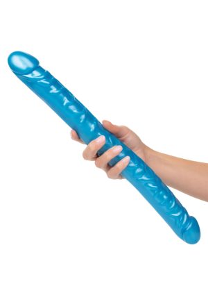 Size Queen Double Dong 17" Blue | Calexotics - Afbeelding 3