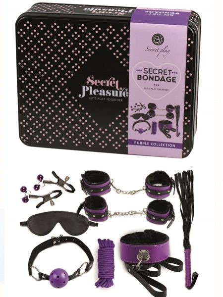 Secret Play Bondage Kit Purple/Black