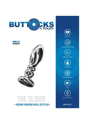 The Slider Vibrating Metal Buttplug M - Afbeelding 2