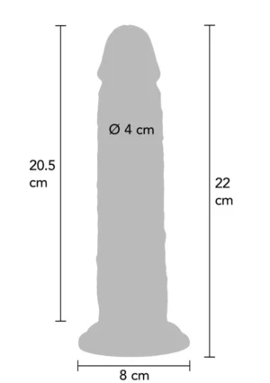 Foreskin Dong Silicone 22cm - Afbeelding 2