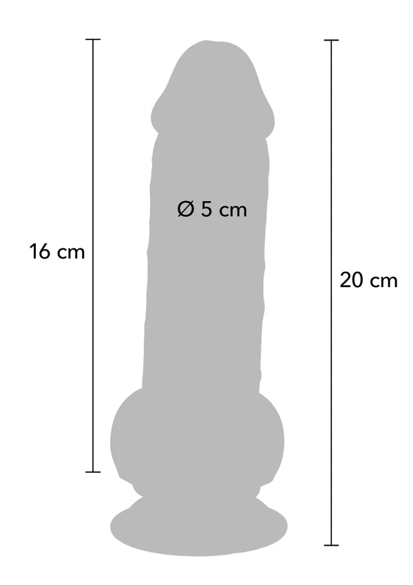 Deluxe Dual Density Thick Dildo 20cm - Afbeelding 3