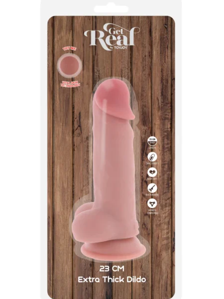 Deluxe Dual Density Thick Dildo 23cm