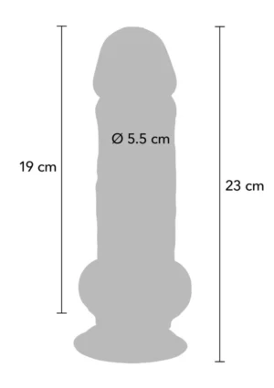 Deluxe Dual Density Thick Dildo 23cm - Afbeelding 3