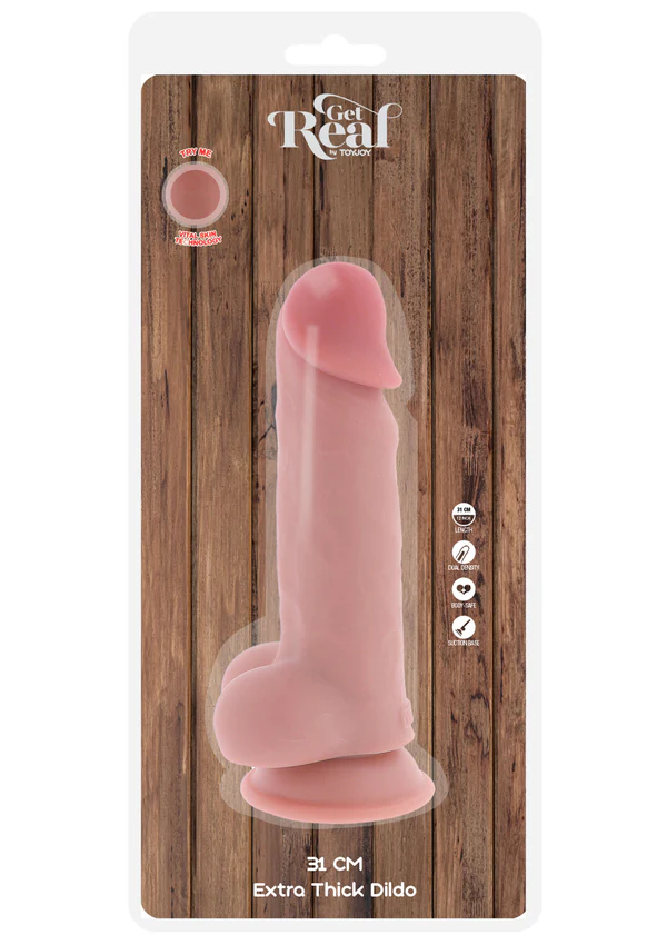 Deluxe Dual Density Thick Dildo 31cm