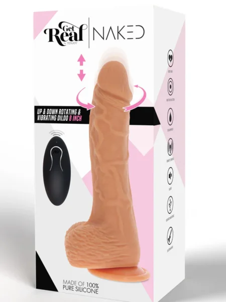 Up & Down Rotating & Vibrating Dildo 21cm