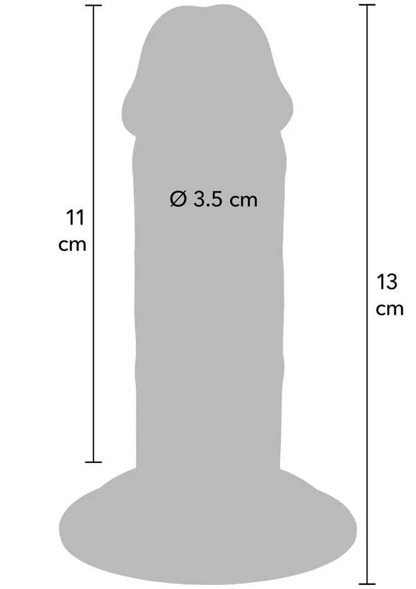 Deluxe Dual Density Thick Dong TPE 13cm - Afbeelding 2