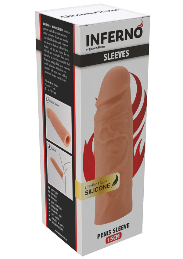 Penis Sleeve Liquid Silicone 15cm
