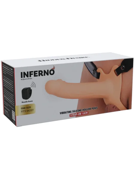 Hollow Strap-on Vibrating 18cm