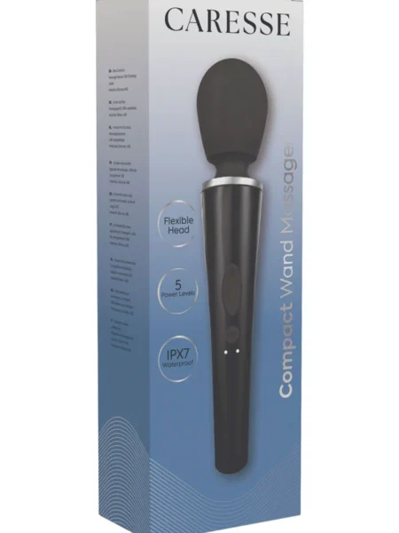 Compact Wand Massager Black