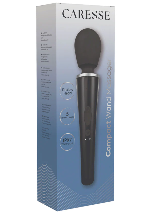 Compact Wand Massager Black