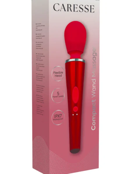 Compact Wand Massager Red
