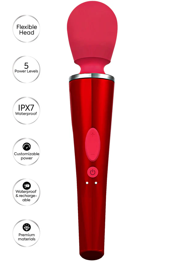 Compact Wand Massager Red - Afbeelding 3