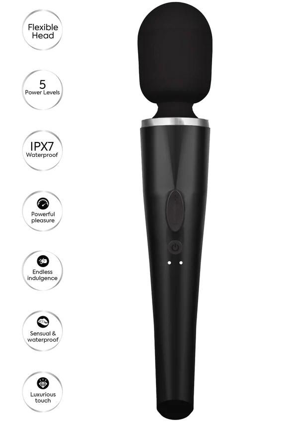 Caresse Pro Wand Massager Black - Afbeelding 3