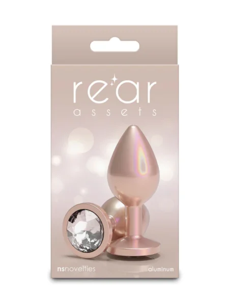 Iridescent Plug Medium Rose Gold