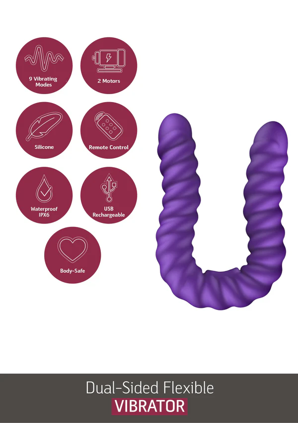 Dual Sided Flexible Vibrator - Afbeelding 2