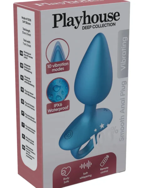 Smooth Anal Plug Vibrating + Remote