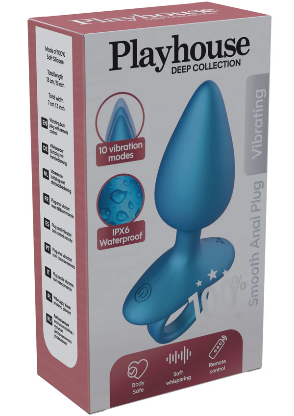 Smooth Anal Plug Vibrating + Remote